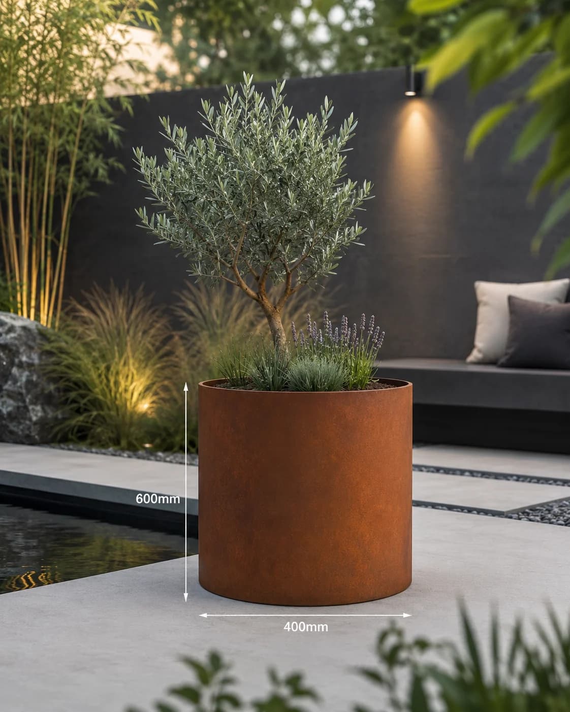 Bac rond acier corten 3 mm — image 1