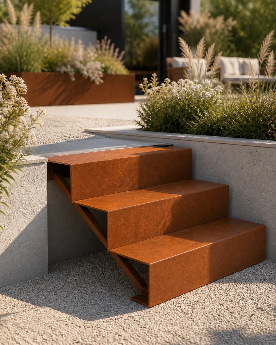 Escaliers de jardin