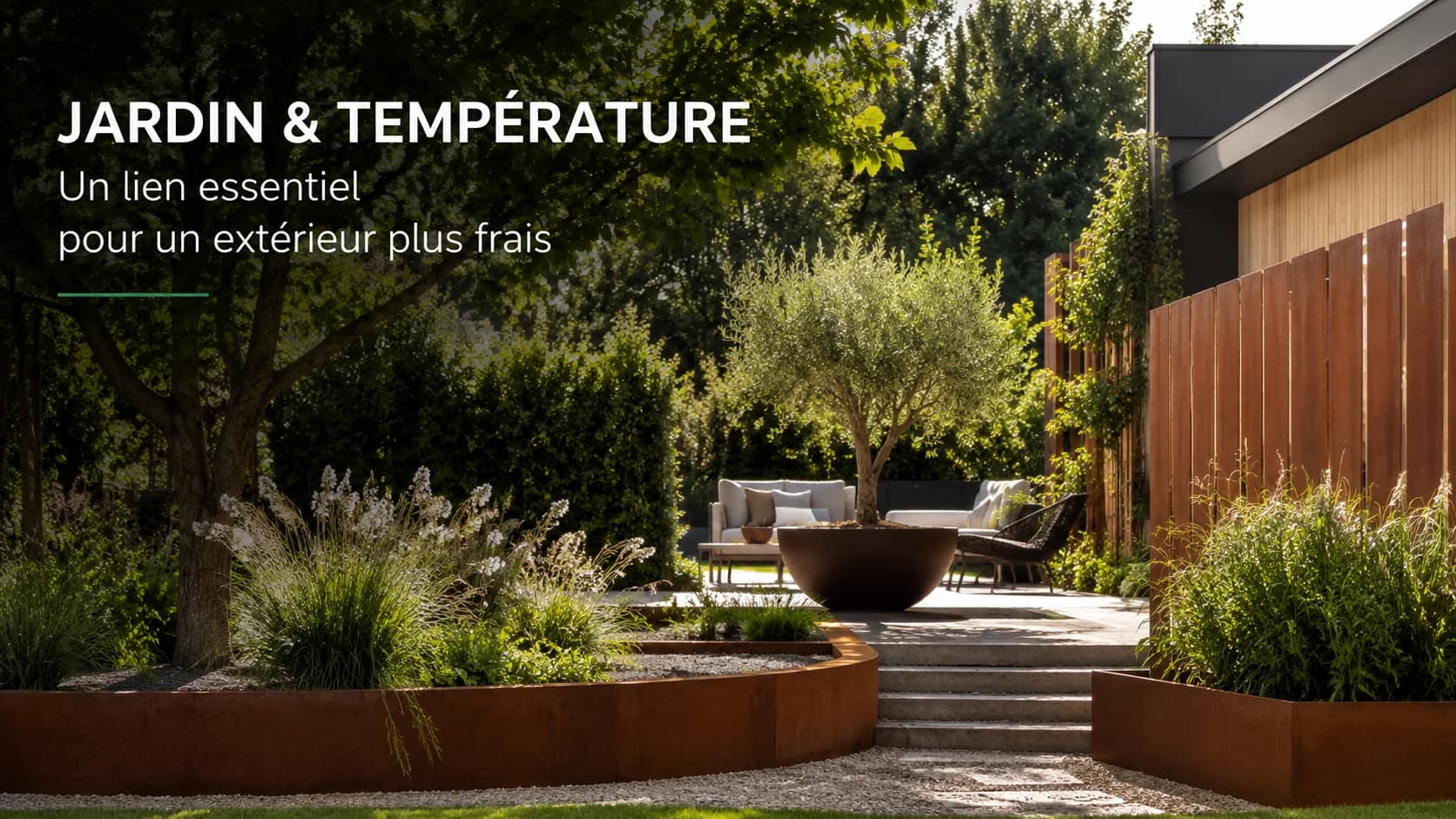 Comment le jardin peut réduire la température autour de votre maison